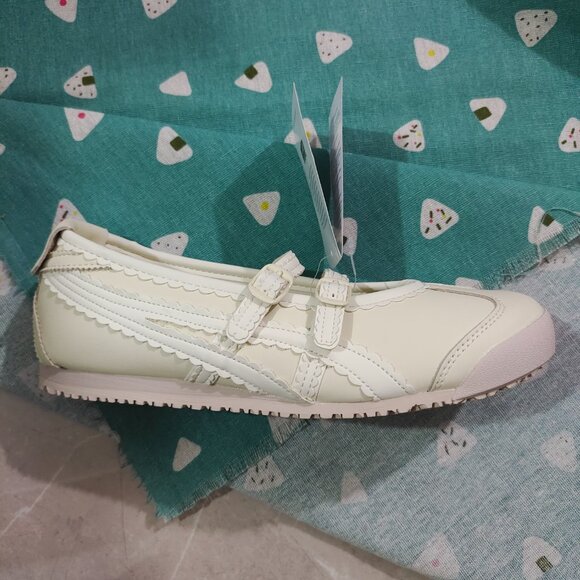 Onitsuka Tiger Mexico 66 Tgrs Cream Flats Shoes - Picture 4 of 6